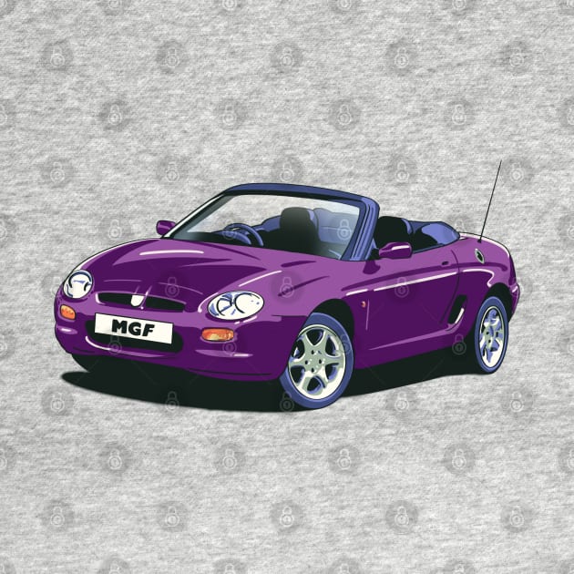 MG MGF Car in Amaranth by Webazoot